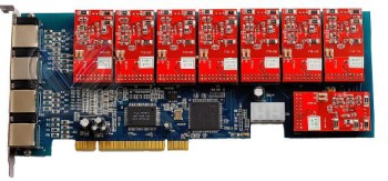 ZA8P is a 8-ports analog card ZA8P