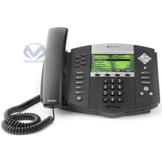 Polycom Soundpoint IP 670 Téléphone IP PoE, 6 lignes, écran couleur Soundpoint IP 670