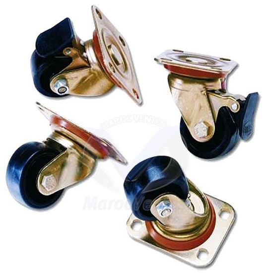 Jeu de Roulettes (2 Libres + 2 avec Freins) LANDE ACLNZMNTKR5525XX