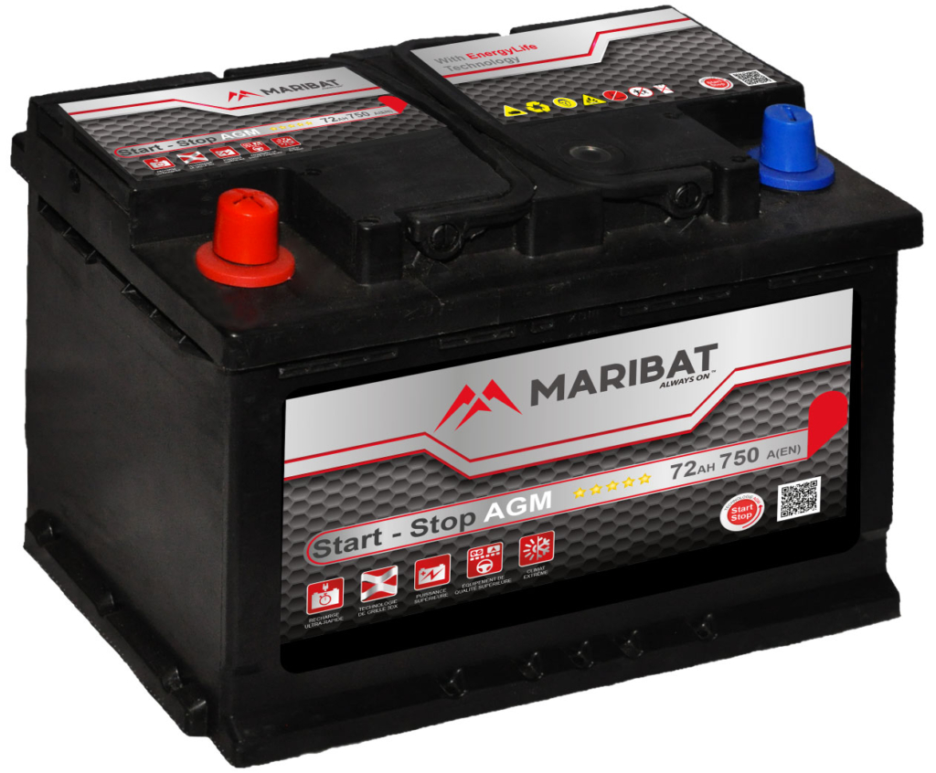 Batterie (ABSORBED GLASS MAT ) Performance Résistante START STOP